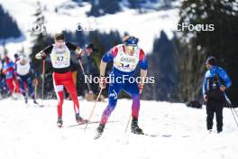 23.03.2024, Meribel, France (FRA): Luc Primet (FRA) - French Championships cross-country, relay, Meribel (FRA). www.nordicfocus.com. © Thibaut/NordicFocus. Every downloaded picture is fee-liable.