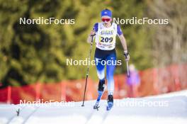 22.03.2024, Meribel, France (FRA): Emma Demange (FRA) - French Championships cross-country, sprint, Meribel (FRA). www.nordicfocus.com. © Thibaut/NordicFocus. Every downloaded picture is fee-liable.