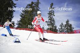 22.03.2024, Meribel, France (FRA): GUILLAUME Beguinot (FRA), BASILE Grosleziat (FRA), (l-r)  - French Championships cross-country, sprint, Meribel (FRA). www.nordicfocus.com. © Thibaut/NordicFocus. Every downloaded picture is fee-liable.