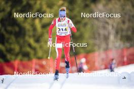 22.03.2024, Meribel, France (FRA): Lili Fehr (FRA) - French Championships cross-country, sprint, Meribel (FRA). www.nordicfocus.com. © Thibaut/NordicFocus. Every downloaded picture is fee-liable.