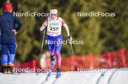 22.03.2024, Meribel, France (FRA): Louise Marguet (FRA) - French Championships cross-country, sprint, Meribel (FRA). www.nordicfocus.com. © Thibaut/NordicFocus. Every downloaded picture is fee-liable.