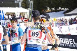 22.03.2024, Meribel, France (FRA): LUIGI Biancolli (FRA), QUENTIN Lespine (FRA), (l-r)  - French Championships cross-country, sprint, Meribel (FRA). www.nordicfocus.com. © Thibaut/NordicFocus. Every downloaded picture is fee-liable.