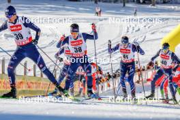 14.01.2024, Oberstdorf, Germany (GER): Domenico Mariotti (ITA), Laurent Muhlethaler (FRA), (l-r)  - FIS world cup nordic combined men, compact HS106/7.5km, Oberstdorf (GER). www.nordicfocus.com. © Volk/NordicFocus. Every downloaded picture is fee-liable.