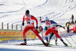 13.01.2024, Oberstdorf, Germany (GER): Stephen Schumann (USA), Jan Vytrval (CZE), (l-r)  - FIS world cup nordic combined men, individual gundersen HS106/10km, Oberstdorf (GER). www.nordicfocus.com. © Volk/NordicFocus. Every downloaded picture is fee-liable.