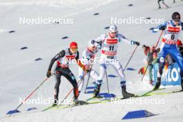 13.01.2024, Oberstdorf, Germany (GER): Terence Weber (GER), Jens Luraas Oftebro (NOR), (l-r)  - FIS world cup nordic combined men, individual gundersen HS106/10km, Oberstdorf (GER). www.nordicfocus.com. © Volk/NordicFocus. Every downloaded picture is fee-liable.