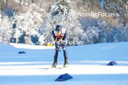 13.01.2024, Oberstdorf, Germany (GER): Aaron Kostner (ITA) - FIS world cup nordic combined men, individual gundersen HS106/10km, Oberstdorf (GER). www.nordicfocus.com. © Volk/NordicFocus. Every downloaded picture is fee-liable.