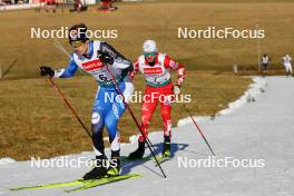 27.01.2024, Schonach, Germany (GER): Kristjan Ilves (EST), Lukas Greiderer (AUT), (l-r)  - FIS world cup nordic combined men, individual gundersen HS100/10km, Schonach (GER). www.nordicfocus.com. © Volk/NordicFocus. Every downloaded picture is fee-liable.