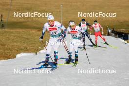 27.01.2024, Schonach, Germany (GER): Simen Tiller (NOR), Kasper Moen Flatla (NOR), (l-r)  - FIS world cup nordic combined men, individual gundersen HS100/10km, Schonach (GER). www.nordicfocus.com. © Volk/NordicFocus. Every downloaded picture is fee-liable.