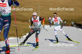 27.01.2024, Schonach, Germany (GER): Vinzenz Geiger (GER), Espen Bjoernstad (NOR), (l-r)  - FIS world cup nordic combined men, individual gundersen HS100/10km, Schonach (GER). www.nordicfocus.com. © Volk/NordicFocus. Every downloaded picture is fee-liable.