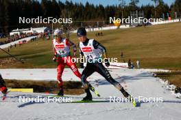 27.01.2024, Schonach, Germany (GER): Mario Seidl (AUT), Ryota Yamamoto (JPN), (l-r)  - FIS world cup nordic combined men, individual gundersen HS100/10km, Schonach (GER). www.nordicfocus.com. © Volk/NordicFocus. Every downloaded picture is fee-liable.