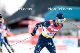 02.02.2024, Seefeld, Austria (AUT): Raffaele Buzzi (ITA) - FIS world cup nordic combined men, individual gundersen HS109/7.5km, Seefeld (AUT). www.nordicfocus.com. © Modica/NordicFocus. Every downloaded picture is fee-liable.