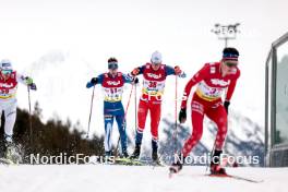 02.02.2024, Seefeld, Austria (AUT): Otto Niittykoski (FIN), Jan Vytrval (CZE), (l-r)  - FIS world cup nordic combined men, individual gundersen HS109/7.5km, Seefeld (AUT). www.nordicfocus.com. © Modica/NordicFocus. Every downloaded picture is fee-liable.