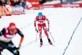 02.02.2024, Seefeld, Austria (AUT): Stefan Rettenegger (AUT) - FIS world cup nordic combined men, individual gundersen HS109/7.5km, Seefeld (AUT). www.nordicfocus.com. © Modica/NordicFocus. Every downloaded picture is fee-liable.