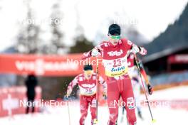 02.02.2024, Seefeld, Austria (AUT): Florian Kolb (AUT), Florian Kolb (AUT) - FIS world cup nordic combined men, individual gundersen HS109/7.5km, Seefeld (AUT). www.nordicfocus.com. © Modica/NordicFocus. Every downloaded picture is fee-liable.