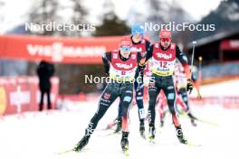 02.02.2024, Seefeld, Austria (AUT): Julian Schmid (GER), Johannes Rydzek (GER), (l-r)  - FIS world cup nordic combined men, individual gundersen HS109/7.5km, Seefeld (AUT). www.nordicfocus.com. © Modica/NordicFocus. Every downloaded picture is fee-liable.