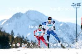 03.02.2024, Seefeld, Austria (AUT): Kristjan Ilves (EST) - FIS world cup nordic combined men, individual gundersen HS109/10km, Seefeld (AUT). www.nordicfocus.com. © Modica/NordicFocus. Every downloaded picture is fee-liable.