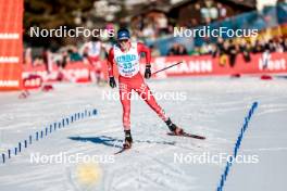 03.02.2024, Seefeld, Austria (AUT): Stephen Schumann (USA) - FIS world cup nordic combined men, individual gundersen HS109/10km, Seefeld (AUT). www.nordicfocus.com. © Modica/NordicFocus. Every downloaded picture is fee-liable.