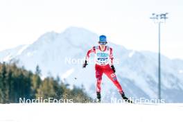 03.02.2024, Seefeld, Austria (AUT): Thomas Rettenegger (AUT) - FIS world cup nordic combined men, individual gundersen HS109/10km, Seefeld (AUT). www.nordicfocus.com. © Modica/NordicFocus. Every downloaded picture is fee-liable.