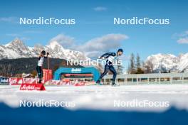 03.02.2024, Seefeld, Austria (AUT): Yuya Yamamoto (JPN), Raffaele Buzzi (ITA), (l-r)  - FIS world cup nordic combined men, individual gundersen HS109/10km, Seefeld (AUT). www.nordicfocus.com. © Modica/NordicFocus. Every downloaded picture is fee-liable.