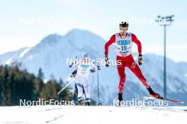 03.02.2024, Seefeld, Austria (AUT): Benjamin Loomis (USA) - FIS world cup nordic combined men, individual gundersen HS109/10km, Seefeld (AUT). www.nordicfocus.com. © Modica/NordicFocus. Every downloaded picture is fee-liable.