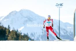 03.02.2024, Seefeld, Austria (AUT): Johannes Lamparter (AUT) - FIS world cup nordic combined men, individual gundersen HS109/10km, Seefeld (AUT). www.nordicfocus.com. © Modica/NordicFocus. Every downloaded picture is fee-liable.