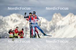 04.02.2024, Seefeld, Austria (AUT): Aaron Kostner (ITA), Otto Niittykoski (FIN), (l-r)  - FIS world cup nordic combined men, individual gundersen HS109/12.5km, Seefeld (AUT). www.nordicfocus.com. © Modica/NordicFocus. Every downloaded picture is fee-liable.