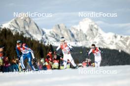 04.02.2024, Seefeld, Austria (AUT): Espen Andersen (NOR), Espen Bjoernstad (NOR), (l-r)  - FIS world cup nordic combined men, individual gundersen HS109/12.5km, Seefeld (AUT). www.nordicfocus.com. © Modica/NordicFocus. Every downloaded picture is fee-liable.