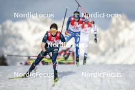 04.02.2024, Seefeld, Austria (AUT): Matteo Baud (FRA) - FIS world cup nordic combined men, individual gundersen HS109/12.5km, Seefeld (AUT). www.nordicfocus.com. © Modica/NordicFocus. Every downloaded picture is fee-liable.