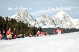 04.02.2024, Seefeld, Austria (AUT): Fabio Obermeyr (AUT), Niklas Malacinski (USA), (l-r)  - FIS world cup nordic combined men, individual gundersen HS109/12.5km, Seefeld (AUT). www.nordicfocus.com. © Modica/NordicFocus. Every downloaded picture is fee-liable.