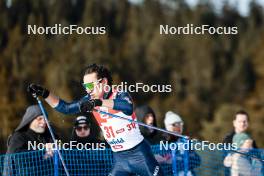 04.02.2024, Seefeld, Austria (AUT): Aaron Kostner (ITA) - FIS world cup nordic combined men, individual gundersen HS109/12.5km, Seefeld (AUT). www.nordicfocus.com. © Modica/NordicFocus. Every downloaded picture is fee-liable.