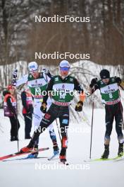 11.02.2024, Otepaeae, Estonia (EST): Simen  Tiller (NOR), Manuel  Faisst (GER), Ryota  Yamamoto (JPN), (l-r)  - FIS world cup nordic combined men, individual gundersen HS97/10km, Otepaeae (EST). www.nordicfocus.com. © Authamayou/NordicFocus. Every downloaded picture is fee-liable.