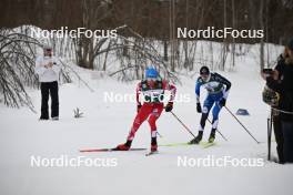 11.02.2024, Otepaeae, Estonia (EST): Stefan  Rettenegger (AUT), Kristjan  Ilves (EST), (l-r)  - FIS world cup nordic combined men, individual gundersen HS97/10km, Otepaeae (EST). www.nordicfocus.com. © Authamayou/NordicFocus. Every downloaded picture is fee-liable.