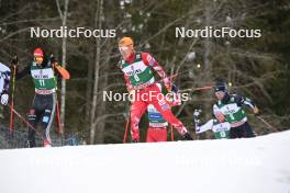 11.02.2024, Otepaeae, Estonia (EST): Terence  Weber (GER), Franz-Josef  Rehrl (AUT), (l-r)  - FIS world cup nordic combined men, individual gundersen HS97/10km, Otepaeae (EST). www.nordicfocus.com. © Authamayou/NordicFocus. Every downloaded picture is fee-liable.