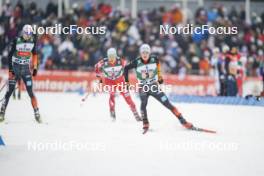 02.03.2024, Lahti, Finland (FIN): Vinzenz Geiger (GER), Manuel Faisst (GER), (l-r)  - FIS world cup nordic combined men, team sprint HS130/2x7.5km, Lahti (FIN). www.nordicfocus.com. © Thibaut/NordicFocus. Every downloaded picture is fee-liable.
