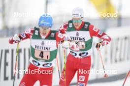 02.03.2024, Lahti, Finland (FIN): Mario Seidl (AUT) - FIS world cup nordic combined men, team sprint HS130/2x7.5km, Lahti (FIN). www.nordicfocus.com. © Thibaut/NordicFocus. Every downloaded picture is fee-liable.
