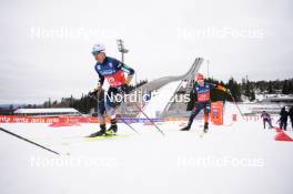 09.03.2024, Oslo, Norway (NOR): Akito Watabe (JPN), Tristan Sommerfeldt (GER), (l-r)  - FIS world cup nordic combined men, individual gundersen HS134/10km, Oslo (NOR). www.nordicfocus.com. © Thibaut/NordicFocus. Every downloaded picture is fee-liable.