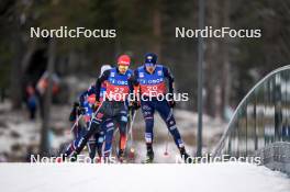 10.03.2024, Oslo, Norway (NOR): Terence Weber (GER), Samuel Costa (ITA), (l-r)  - FIS world cup nordic combined men, individual gundersen HS134/10km, Oslo (NOR). www.nordicfocus.com. © Thibaut/NordicFocus. Every downloaded picture is fee-liable.