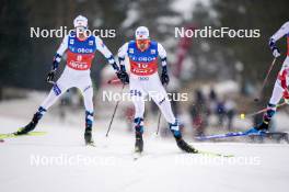 10.03.2024, Oslo, Norway (NOR): Espen Bjoernstad (NOR), Joergen Graabak (NOR), (l-r)  - FIS world cup nordic combined men, individual gundersen HS134/10km, Oslo (NOR). www.nordicfocus.com. © Thibaut/NordicFocus. Every downloaded picture is fee-liable.