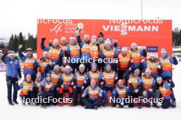 17.03.2024, Trondheim, Norway (NOR): Team Austria   - FIS world cup nordic combined men, cups, Trondheim (NOR). www.nordicfocus.com. © Thibaut/NordicFocus. Every downloaded picture is fee-liable.