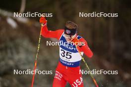 17.03.2024, Trondheim, Norway (NOR): Benjamin Loomis (USA) - FIS world cup nordic combined men, individual gundersen HS138/10km, Trondheim (NOR). www.nordicfocus.com. © Thibaut/NordicFocus. Every downloaded picture is fee-liable.