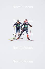 16.03.2024, Trondheim, Norway (NOR): Haruka Kasai (JPN), Nathalie Armbruster (GER), (l-r)  - FIS world cup nordic combined men, mixed team HS100/4x5km, Trondheim (NOR). www.nordicfocus.com. © Thibaut/NordicFocus. Every downloaded picture is fee-liable.