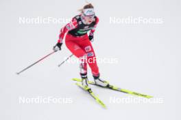 16.03.2024, Trondheim, Norway (NOR): Lisa Hirner (AUT) - FIS world cup nordic combined men, mixed team HS100/4x5km, Trondheim (NOR). www.nordicfocus.com. © Thibaut/NordicFocus. Every downloaded picture is fee-liable.