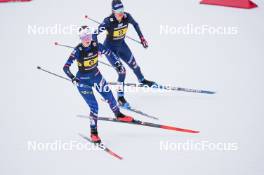 16.03.2024, Trondheim, Norway (NOR): Romane Baud (FRA) - FIS world cup nordic combined men, mixed team HS100/4x5km, Trondheim (NOR). www.nordicfocus.com. © Thibaut/NordicFocus. Every downloaded picture is fee-liable.