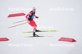 16.03.2024, Trondheim, Norway (NOR): Johannes Lamparter (AUT) - FIS world cup nordic combined men, mixed team HS100/4x5km, Trondheim (NOR). www.nordicfocus.com. © Thibaut/NordicFocus. Every downloaded picture is fee-liable.