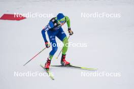 16.03.2024, Trondheim, Norway (NOR): Gasper Brecl (SLO) - FIS world cup nordic combined men, mixed team HS100/4x5km, Trondheim (NOR). www.nordicfocus.com. © Thibaut/NordicFocus. Every downloaded picture is fee-liable.