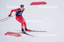 16.03.2024, Trondheim, Norway (NOR): Benjamin Loomis (USA) - FIS world cup nordic combined men, mixed team HS100/4x5km, Trondheim (NOR). www.nordicfocus.com. © Thibaut/NordicFocus. Every downloaded picture is fee-liable.