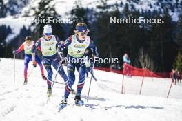 23.03.2024, Meribel, France (FRA): Tom Rochat (FRA) - French Championships nordic combined, Meribel (FRA). www.nordicfocus.com. © Thibaut/NordicFocus. Every downloaded picture is fee-liable.