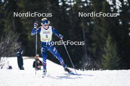 23.03.2024, Meribel, France (FRA): Tom Rochat (FRA) - French Championships nordic combined, Meribel (FRA). www.nordicfocus.com. © Thibaut/NordicFocus. Every downloaded picture is fee-liable.
