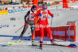 13.01.2024, Oberstdorf, Germany (GER): Sophia Maurus (GER), Alexa Brabec (USA), (l-r)  - FIS world cup nordic combined women, individual gundersen HS106/5km, Oberstdorf (GER). www.nordicfocus.com. © Volk/NordicFocus. Every downloaded picture is fee-liable.