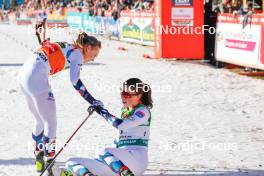 28.01.2024, Schonach, Germany (GER): Claudia Purker (AUT), Hanna Midtsundstad (NOR), (l-r)  - FIS world cup nordic combined women, individual gundersen HS100/8km, Schonach (GER). www.nordicfocus.com. © Volk/NordicFocus. Every downloaded picture is fee-liable.